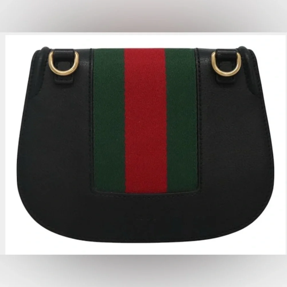 Gucci Leather Crystal Butterfly Linea Totem sherry line Crossbody & dust bag box - Picture 4 of 14